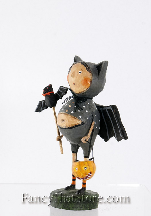 Lori Mitchell Bat Boy Ben Halloween Folk Art Figure Figurine 