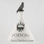 White Poison Bottle w Crow Stopper