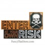 Enter at Your Own Risk Wood Blocks