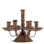 American Hand Wrought Copper Candle Holder