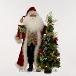 Santa with Lighted Tree by Karen Didion
