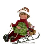 Elf on Sled by Karen Didion