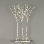 Silver Leaf Wire Tree Sculpture