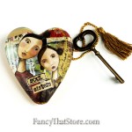 Soul Sisters Art Heart by Kelly Rae Roberts for Demdaco
