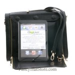 Black Reptile iPad Cross Body Bag from Hang Accessories
