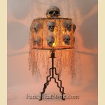 Gothic Glow Skull Table Lamp 1950's
