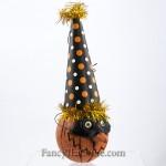Masked Pumpkin Head Ornament C by David Everett