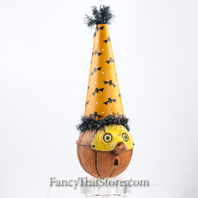 Masked Pumpkin Head Ornament A by David Everett