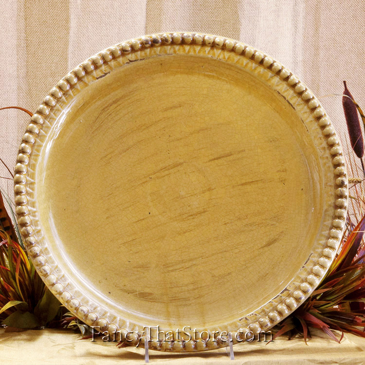 Tuscan Yellow Ceramic Plate