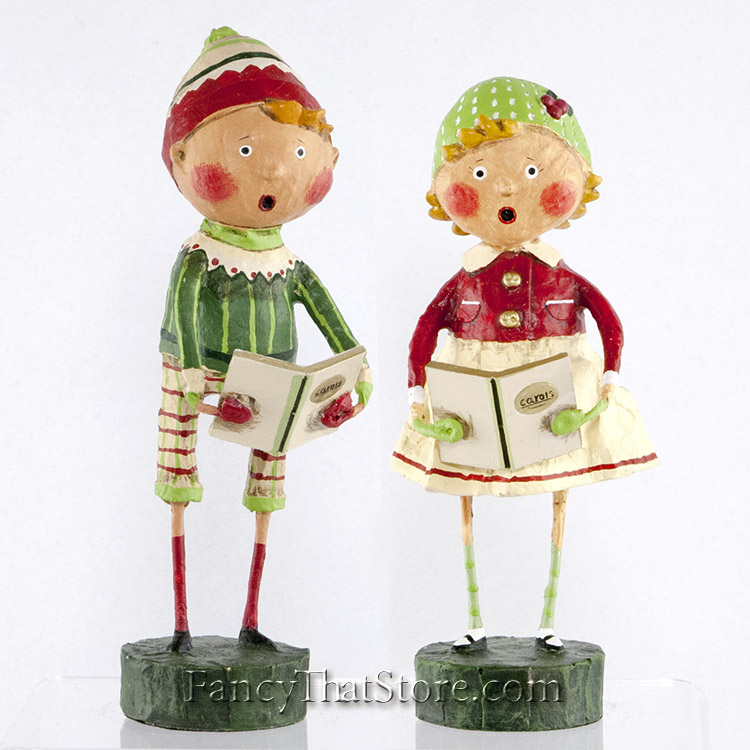 Henry and Holly Come a Caroling by Lori Mitchell set of 2