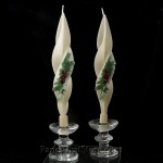 Ivory Beeswax Holly Berry Candles