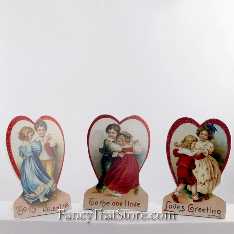 Vintage Valentine Dummy Boards by Bethany Lowe Set of 3
