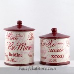 Be Mine and Hugs and Kisses Candy Jars