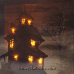 Radiance Lighted Haunted House Canvas