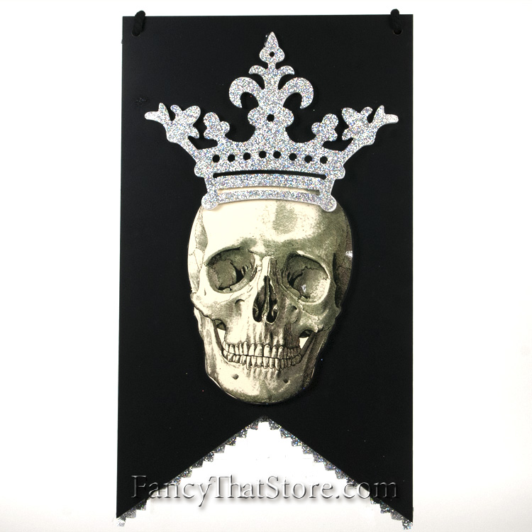 Royal Skull Banner Hanger by Heather Myers