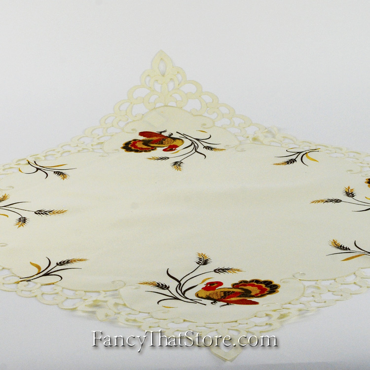 Turkey and Scrolls Table Topper