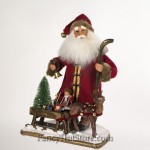 Vintage Santa with Sled by Karen Didion Limited Edition