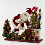 Leaning Santa by Christopher James