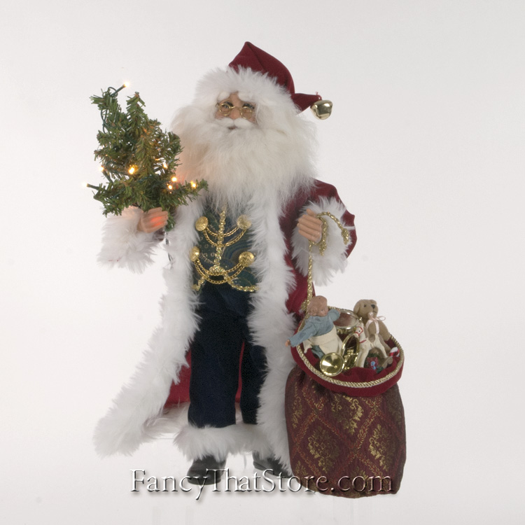 Lighted Traditional Santa by Karen Didion