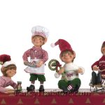 Christmas Elves by Karen Didion Set of 4