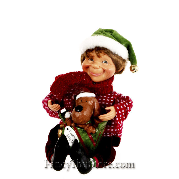 Elf with Puppy by Karen Didion