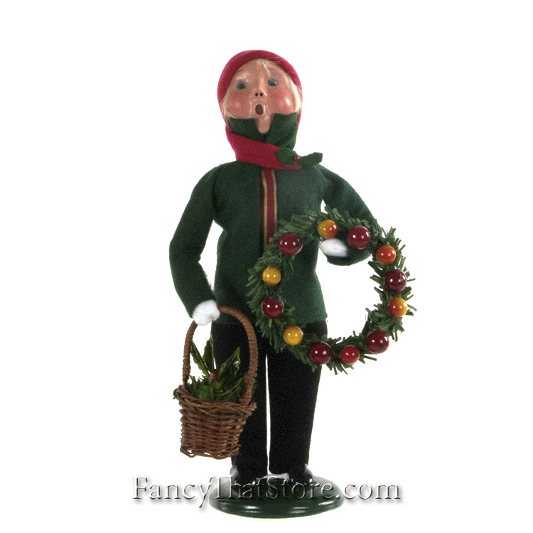 Boy with Wreaths by Byers' Choice