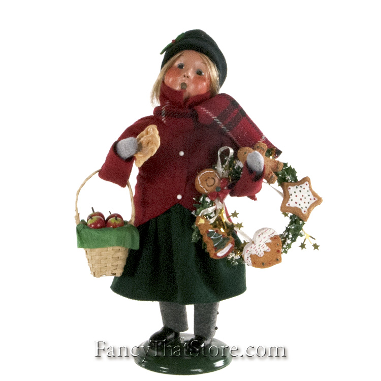 Gingerbread Girl with Wreath by Byers' Choice