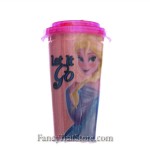 Elsa Flip Straw Cold Cup with Glitter PINK