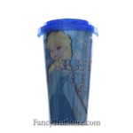 Elsa Flip Straw Cold Cup with Glitter BLUE