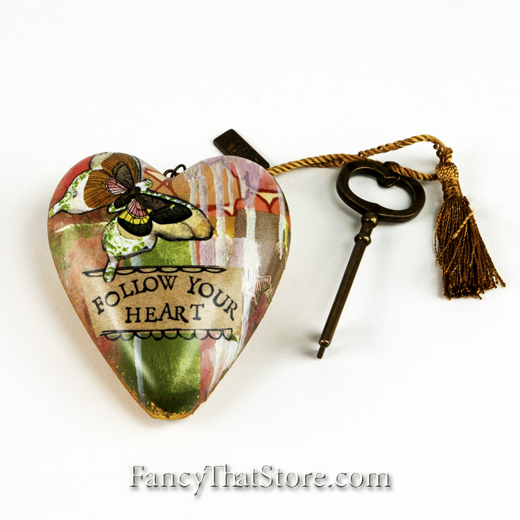Follow Your Heart Art Heart by Kelly Rae Roberts