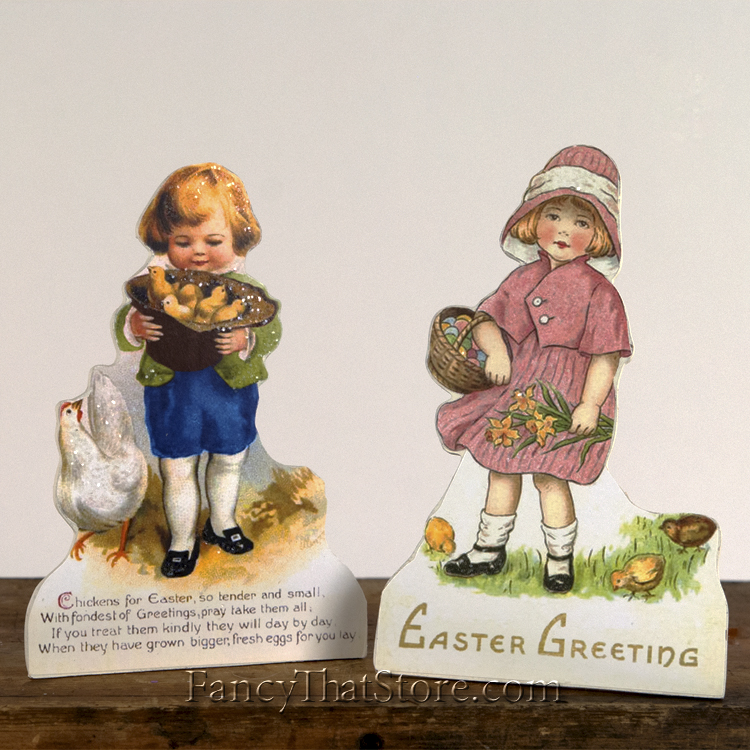 Child and Chicks Dummy Boards Set of 2 from Bethany Lowe
