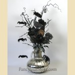 Black Magic Halloween Floral Arrangement